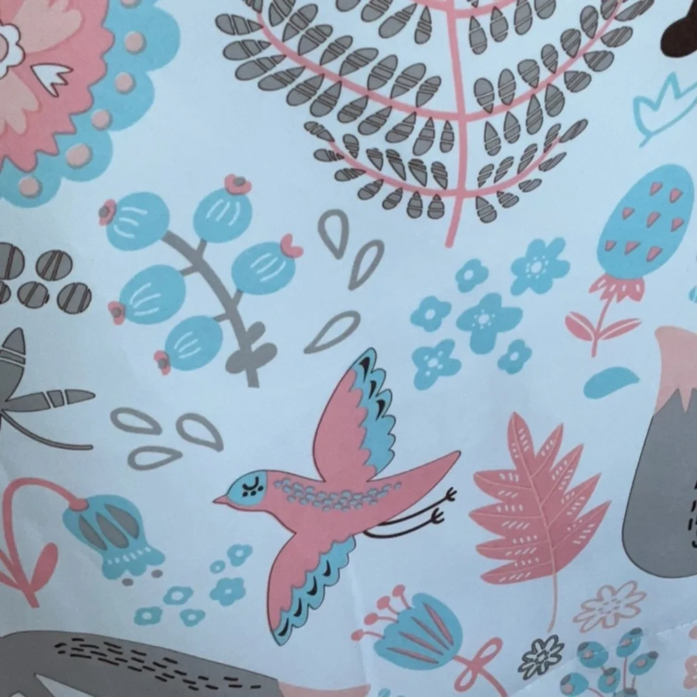 Pixie Fox Woodland 2 panels curtains.